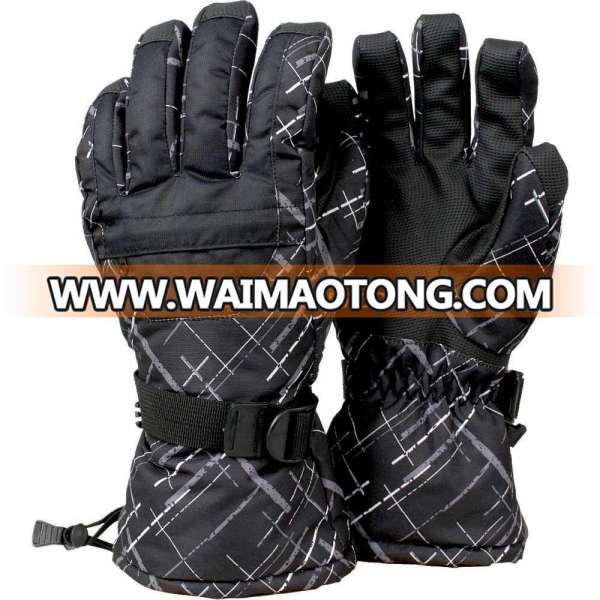 2017 Wholesale snow gloves ski waterproof microwave heated ski gloves